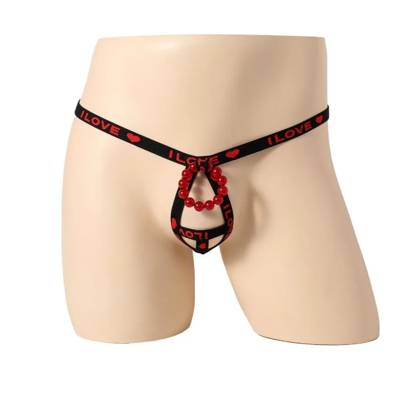 يا خاتم مطرز حزام رياضي سيسي الملابس الداخلية حزام بوق الحقيبة محسن سيور الجبهة مفتوحة ثقب Pensi g-سلسلة مثلي الجنس المثيرة الملابس الداخلية #6