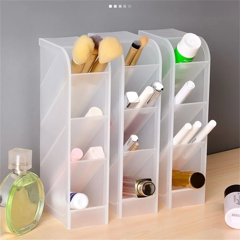 Pen Holder Desk Organizer Pencil Storage Box Kawaii Large Capacity Desktop Organizer Stand Makeup Case School Office Stationery
