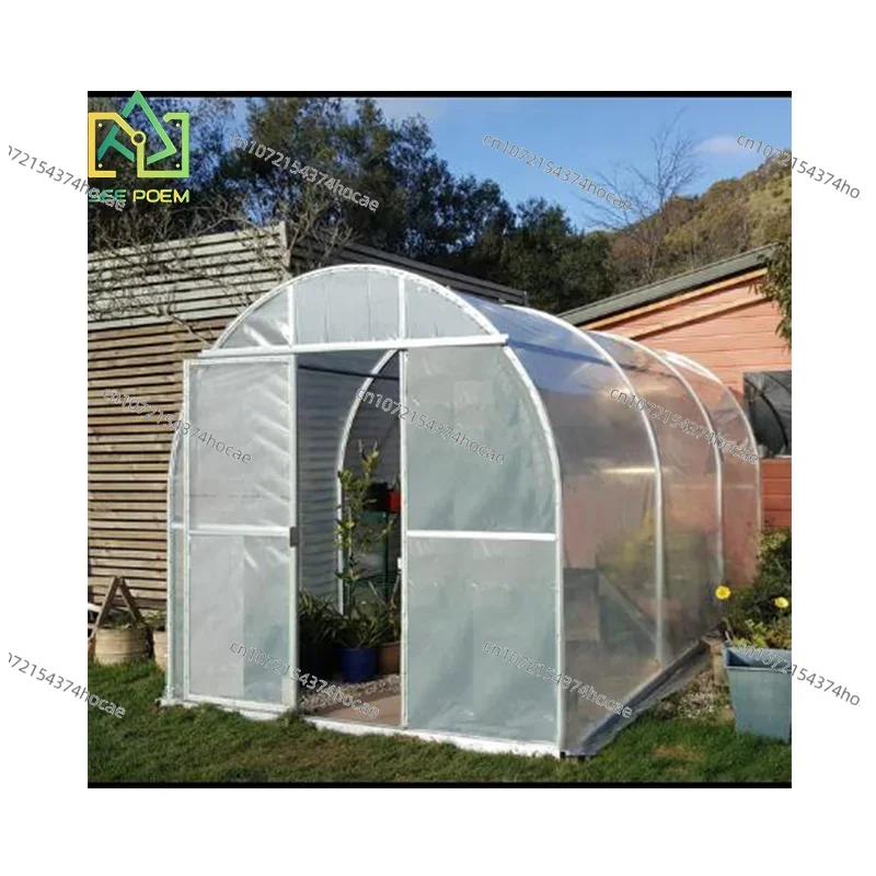 Clear Garden Tunnel Greenhouse with Garden supplies