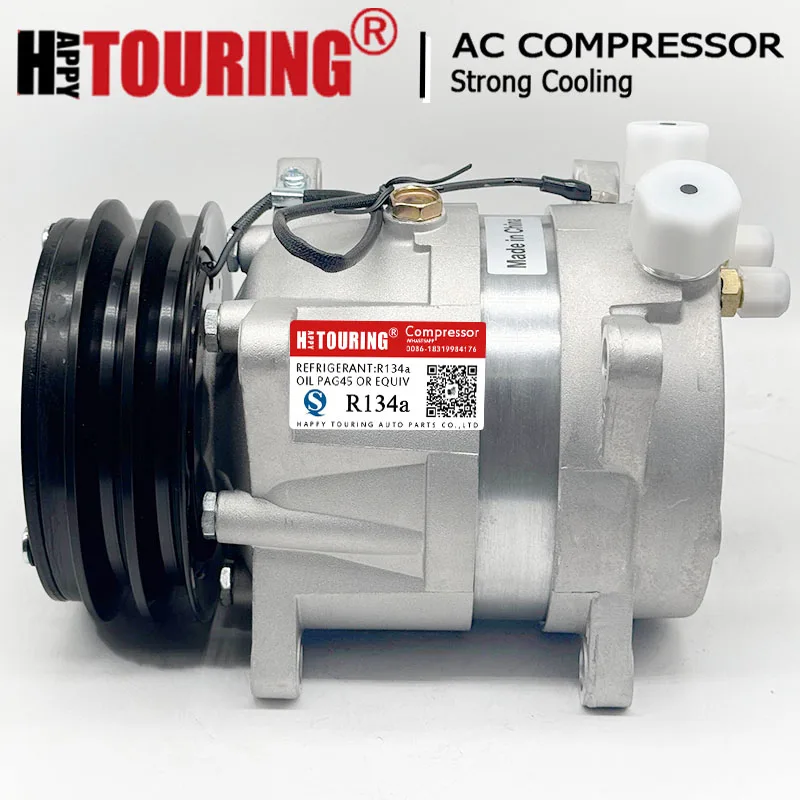 V5 AC A/C Compressor for Komatsu WB93R-5 WB93S-5 WB97S-5 WB97R-5 42N-07-11170 42N-07-56132 42N0711170 42N0756132