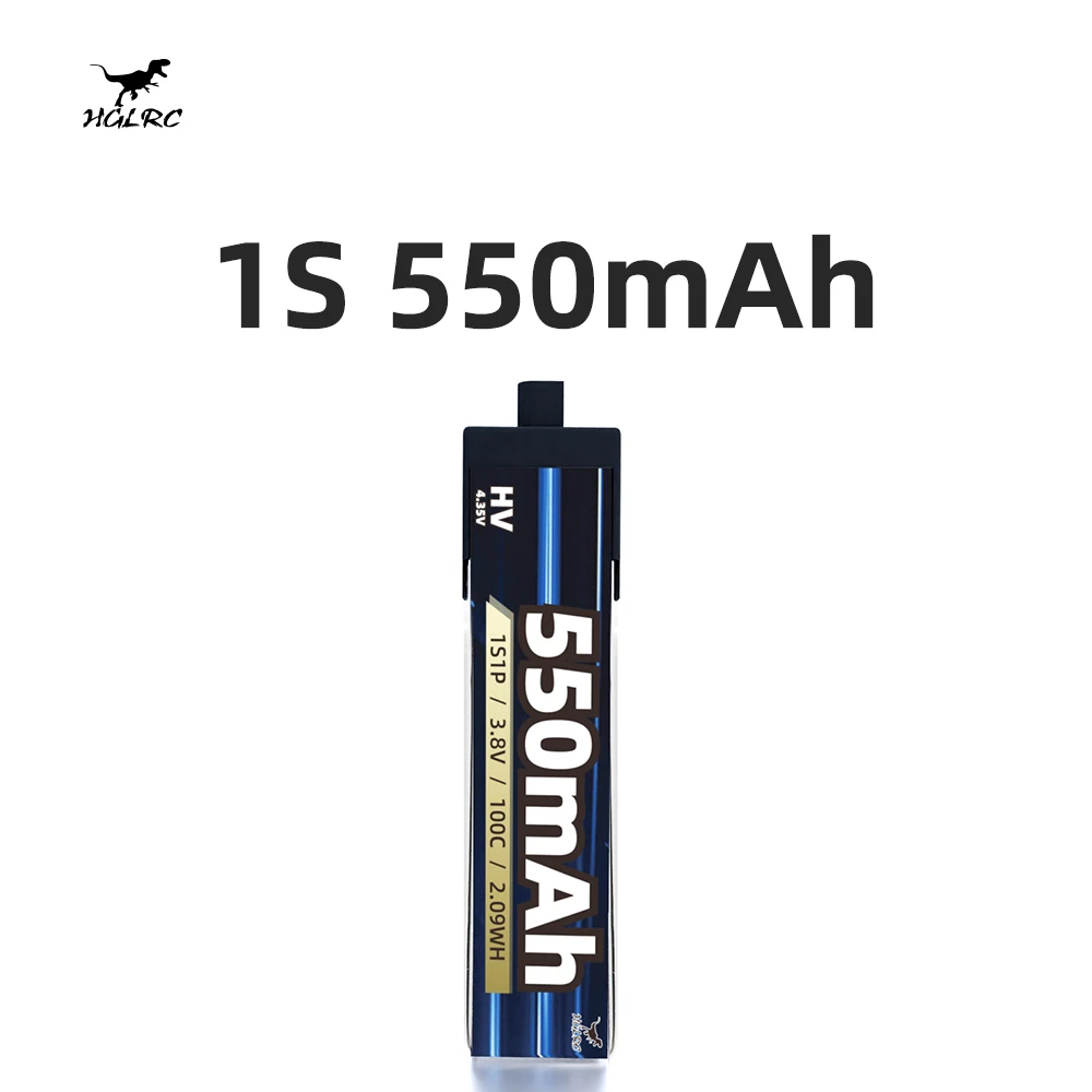 HGLRC 1S 550mAH Battery Suitable For Drashark 1.6inch Drone A30 Socket For RC FPV Quadcopter Freestyle Longrange Drone Part