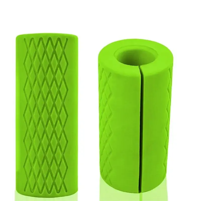 Dumbbell Thick Bar Handles Pull Up Weightlifting Support Silicon Anti-Slip Protect Pad Body Building Fitness Equipment