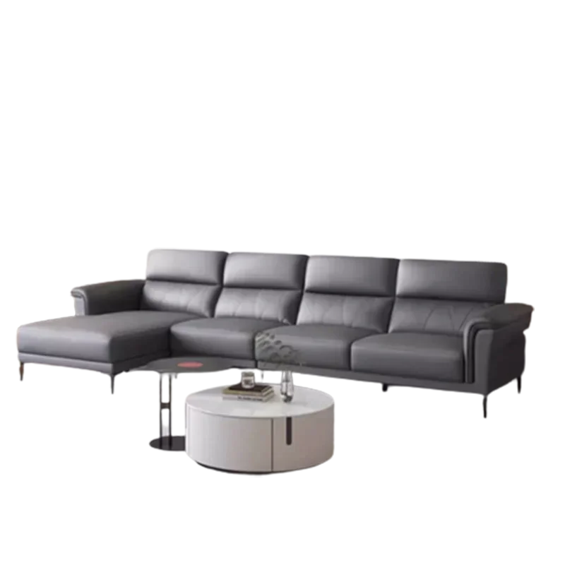 #Soft Living Room Sofa Puffs Leather Chairs Modern Waterproof Luxury Nordic Sofa Fancy Lounge Woonkamer Banken Home Furniture