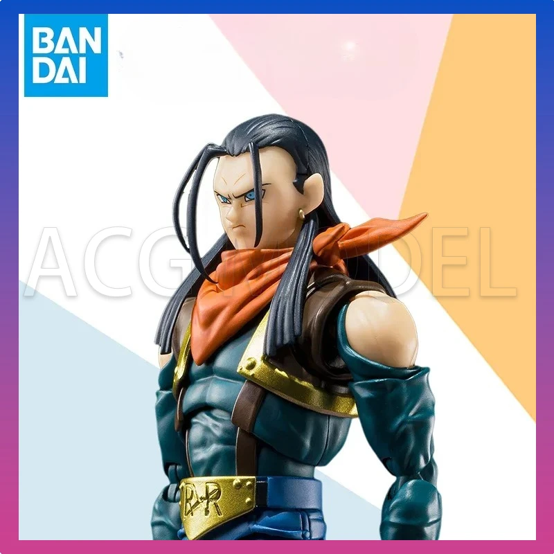 

В наличии Bandai SHF S.H.Figuarts Dragon Ball Super Android 17, аниме, полная фигурка, модель, комплект, оригинальные игрушки, подарки