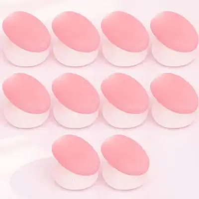 

10pcs Lip Dust Soft Silicone Makeup Protector For Travel Reusable Small Brush Head Cover Lip Mask Brush Cover Tool