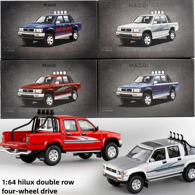 

Simualtion 1:64 Toyota Hilux Pickup Truck Alloy Model Car Diecast Toy Car Alloy Collection Miniature Voiture Home Decor