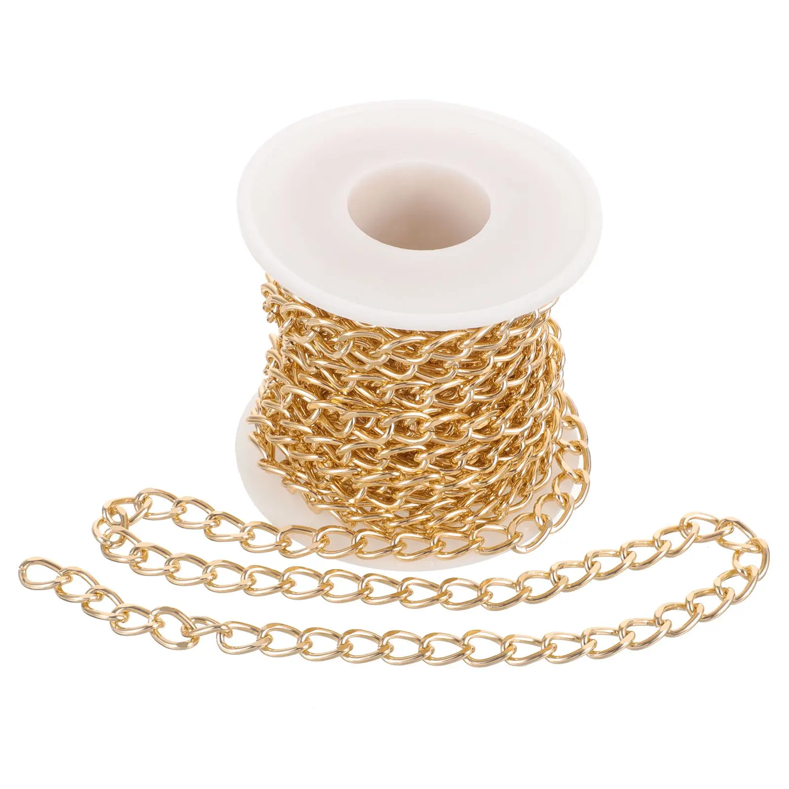 

Metal Chain Necklace Kits for Jewelry Making Craft Supplies Golden Color Metal Chain Link Bracelet Accessories