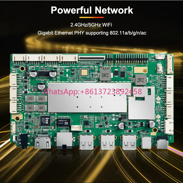 Sunworld Custom Cost-effective Octa-core Performance DDR4 128GB New PCBA for MTK8786 Based Edge AI Industrial Tablets
