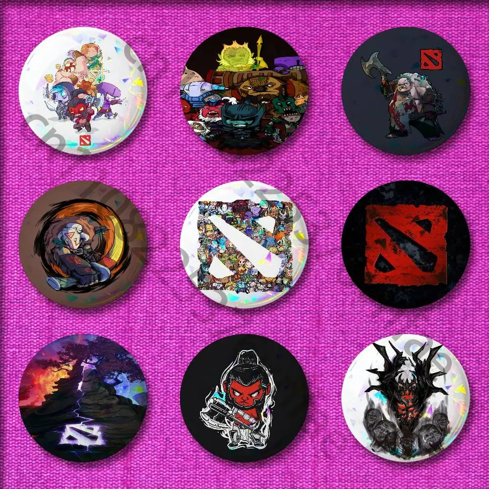 

Game D-Dota 2 Badge For 58mm 32mm 44mm 25mm 75mm Round Pin Brooch Insignia Cover Cosplay
