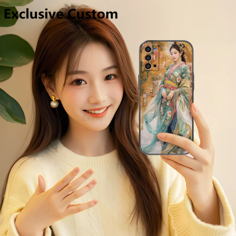 Exclusive Custom Personalized Frosted Phone Case for VIVO V30 Y100 V29 Y78 Y76 5G Y17 V29 DIY Cover Customized Design Name Photo