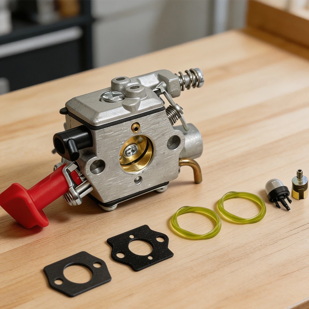 WT-1072 Replacement Carburetor Kit For Professional Logging Silver Carburetor For Chainsaw Use Metal Construction