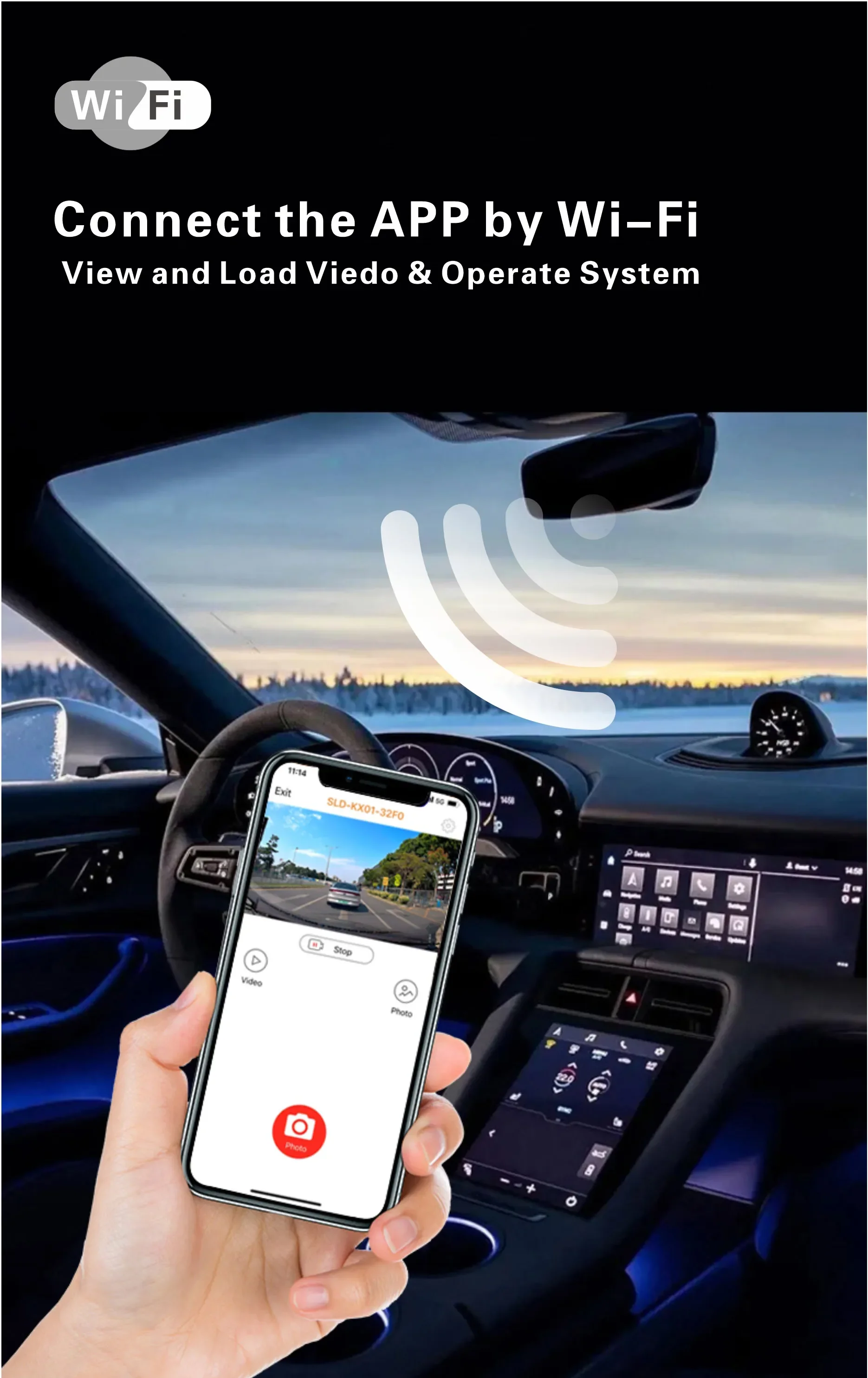 

Видеорегистратор 2026: скрытая автомобильная камера 24 часа, запись голоса, 4K/2K, фронтальная и задняя камеры 1080P, Wi-Fi, GPS