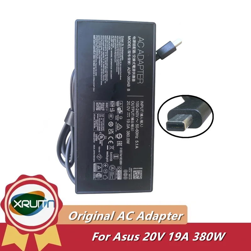 ASUS ROG Strix SCAR 18 G835LX G835LW 16 G635LX G635LW A24-380P1A 노트북 충전기용 기존 ADP-380AB B 20V 19A 380W AC 어댑터