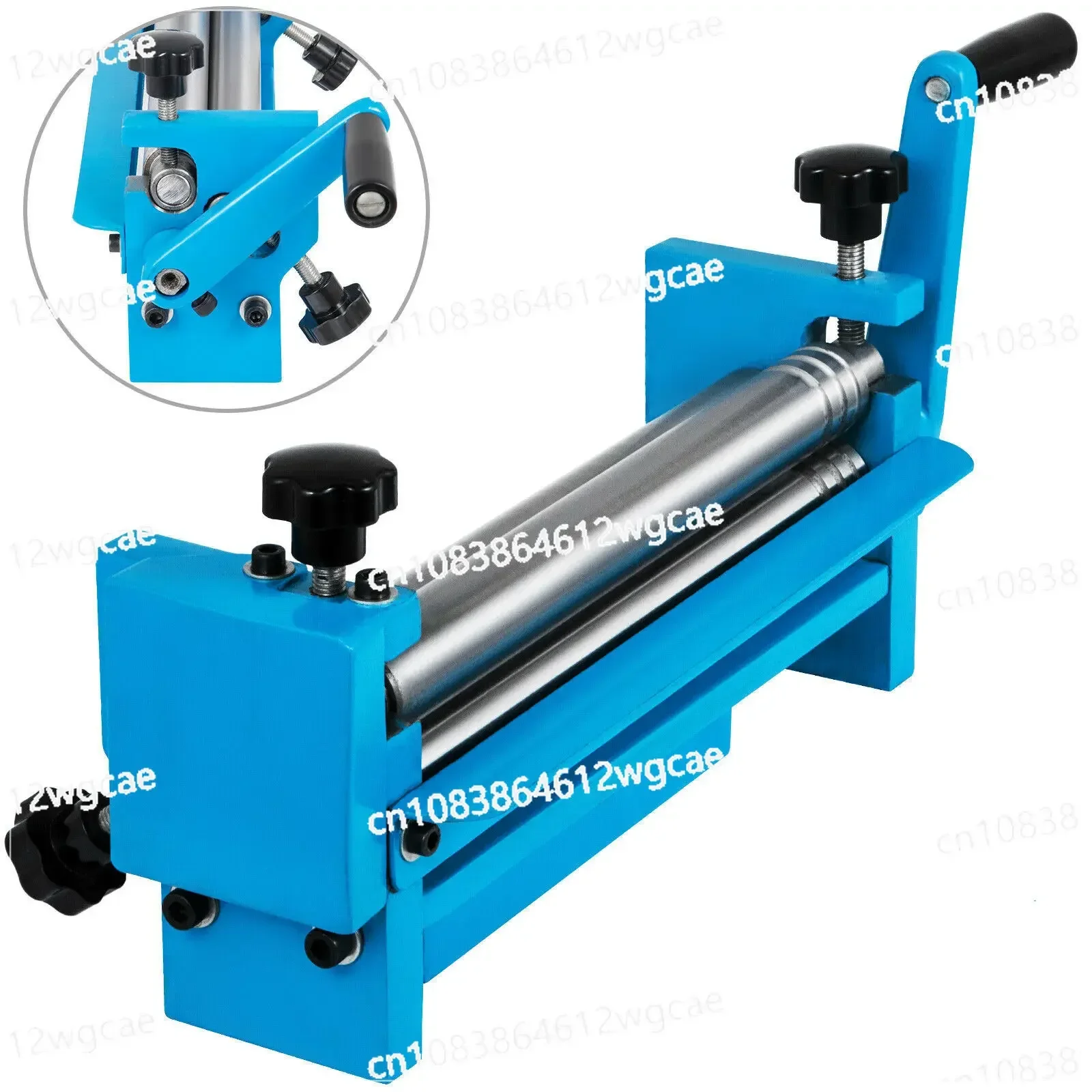 SJ300 Manual Slip Roller, 12 Inch Slip Roll Machine Up To 20 Gauge Steel, Sheet Metal Roller Machine with Two Removable Rollers