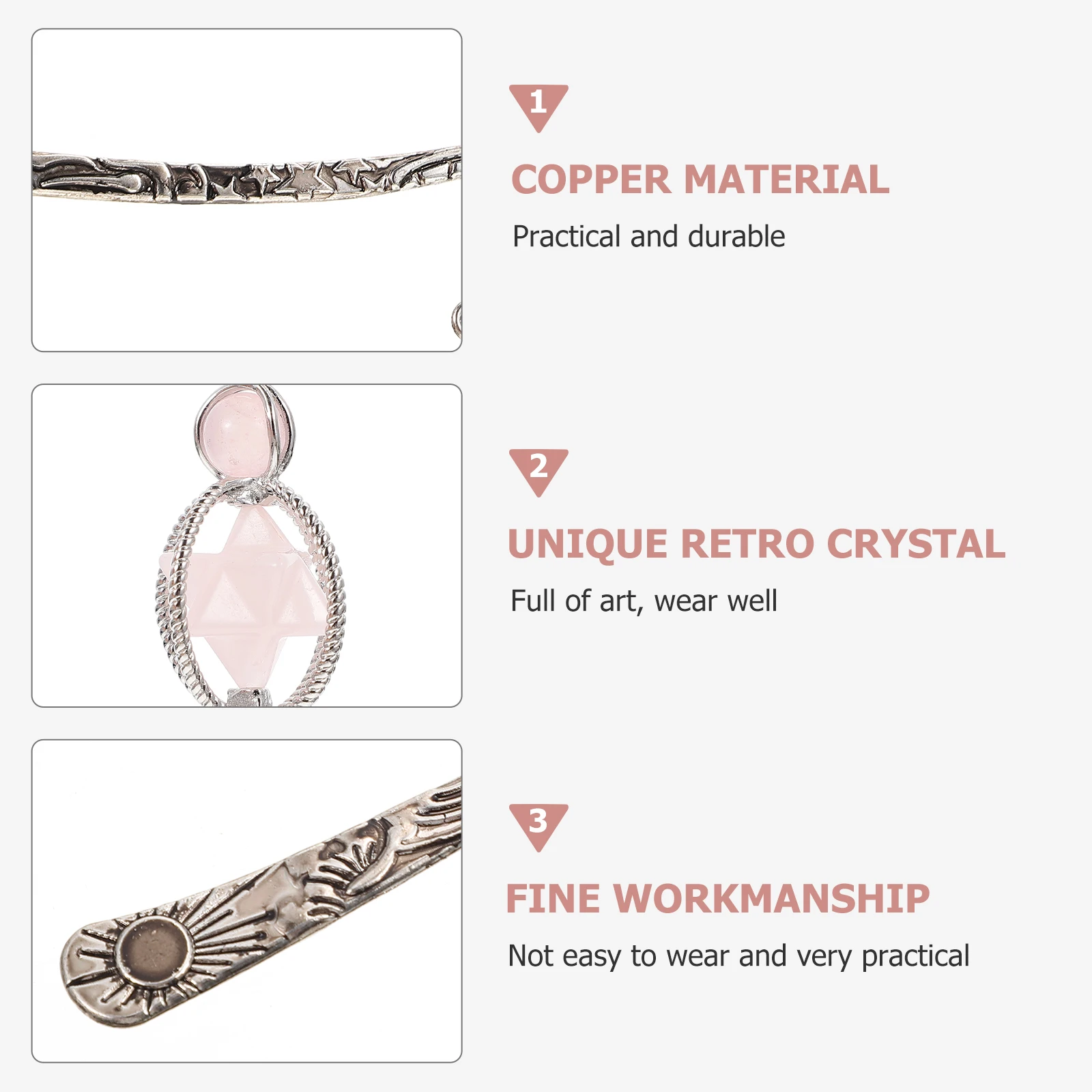 

1Pcs Metal Bookmark Creative Crystal Craft Unique Pendant Reading Tag Home Use Exquisite Decor Bookmark Reading Tag