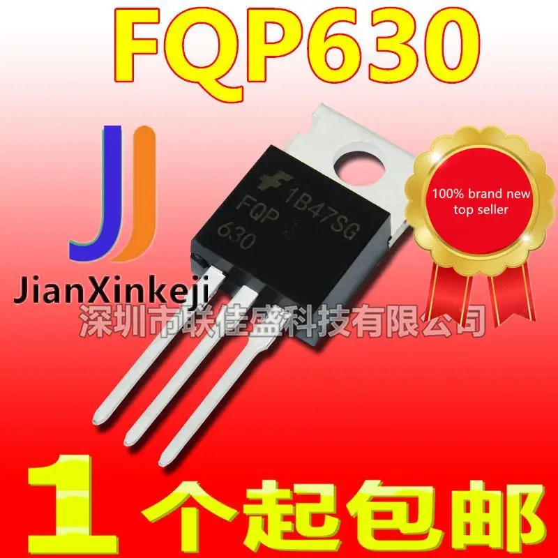 

10pcs 100% orginal new in stock FQP630 9A 200V TO220 N-channel MOS tube field effect tube