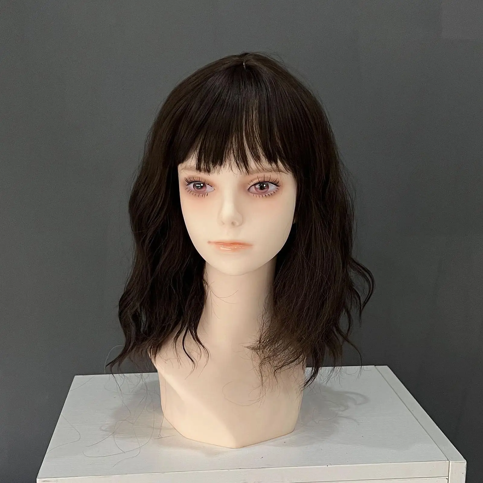 

Head Wig Holder Window Display Head Anime Mannequin Head for Hair Styling Hat Eyeglasses Wig Making and Display