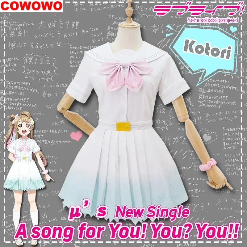 

COWOWO Аниме Lovelive μ's New Single 8th A Song For You! Рин Котори Маки Все Членники SJ Лолита Платье Униформа Косплей Костюм