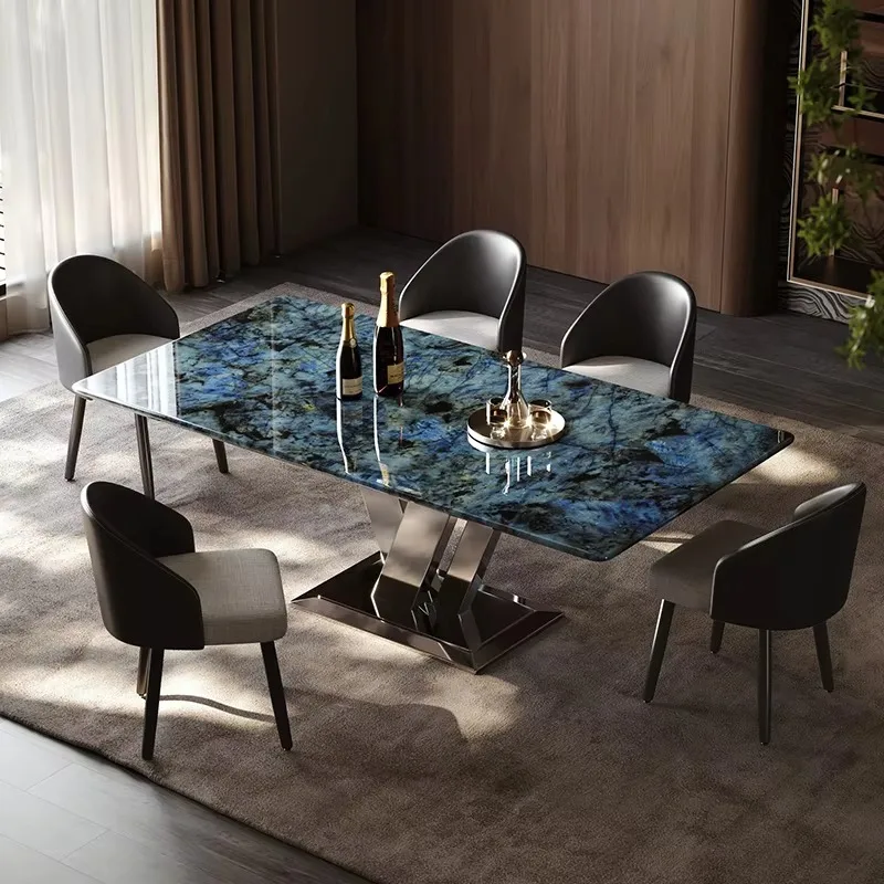 Italian Luxurious Dinner Table Wholesale Modern Dining Table With Chairs High End Designer Marble Dining Table Set For Home