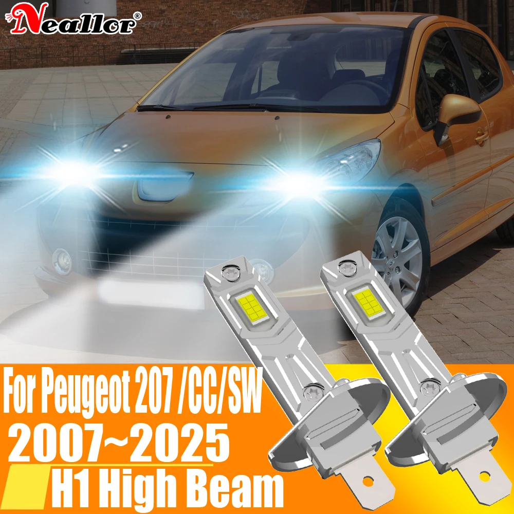 

H1 Led Headlight Canbus Bulb Car Light High Power Auto Fog Diode Moto Driving Running Lamp 12V For Peugeot 207 CC SW 2006~2025