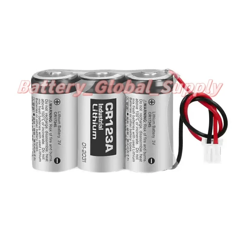 

3 шт. батарей CR123A, подключенных параллельно, совершенно новые, быстрая доставка, хорошее качество.