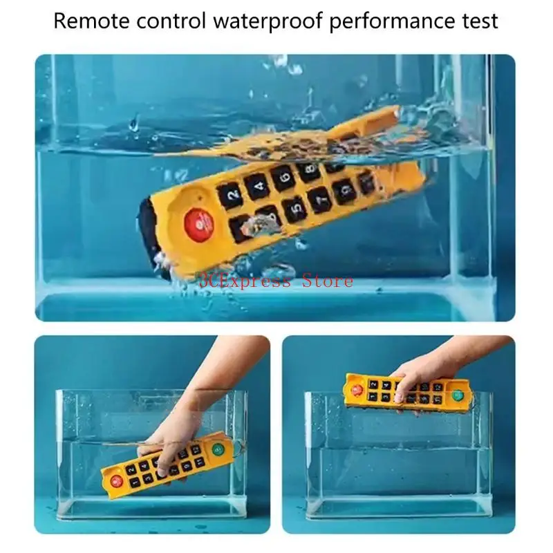 Crane Wireless Remote Control Control Industrial Channel Controller H21-E1C مع جهاز إرسال واحد ومستقبل واحد