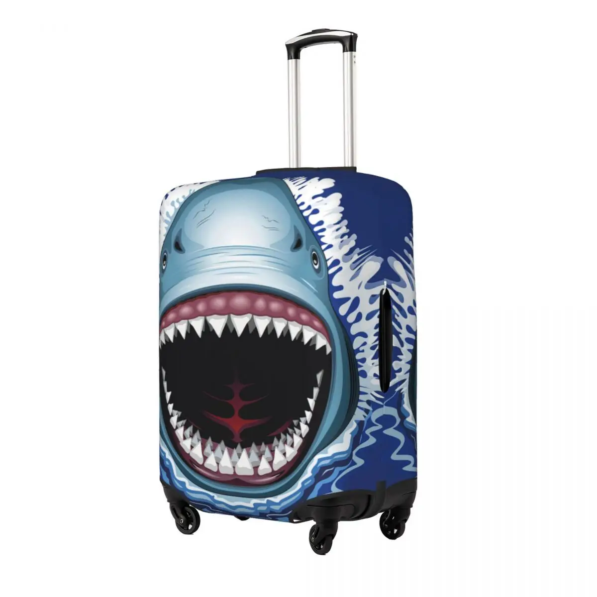 Shark Print Luggage Protective Dust Covers Elastic Waterproof 18-32inch Suitcase Cover Travel Accessories