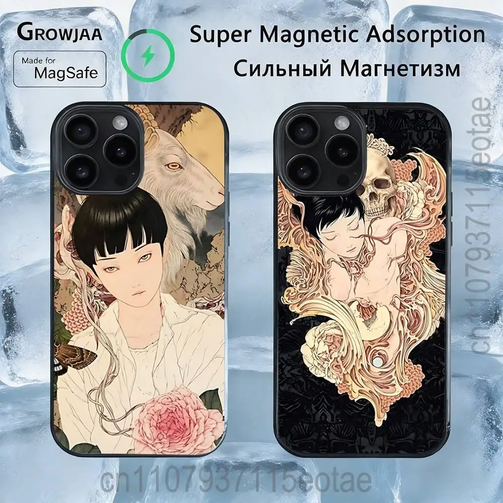 

MaiYaCa Takato Yamamoto Magnetic Wireless Charging Case For iPhone 11,12,13,14,15,16,17,Pro,Max,Plus Shockproof Cover