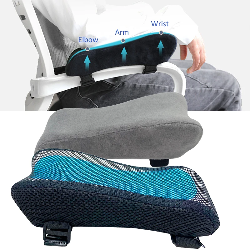 1PC Chair Armrest Pad,Office Chair Arm Cushion,Memory Foam Inner Core Arm Rest Pads,Gaming Chair Elbow Pad with Removable Cover