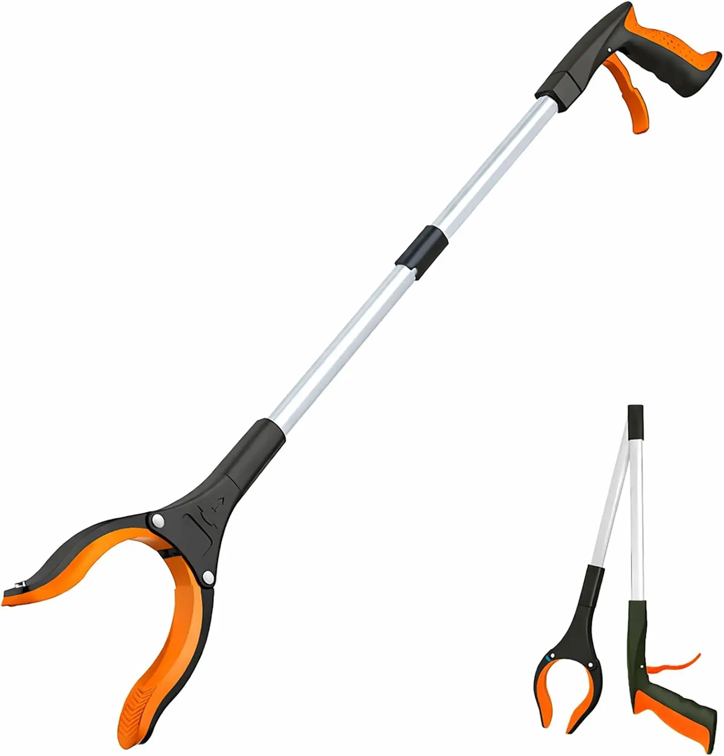 

32" Foldable Grabber Reacher Tool - Heavy Duty Pick Up Stick for Seniors, Surgery Recovery, Trash