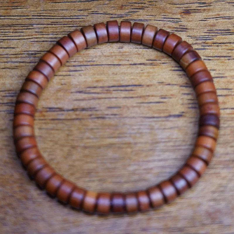 

Natural lightning-striken jujube wood round-cut bracelet, collectible prayer beads, authentic