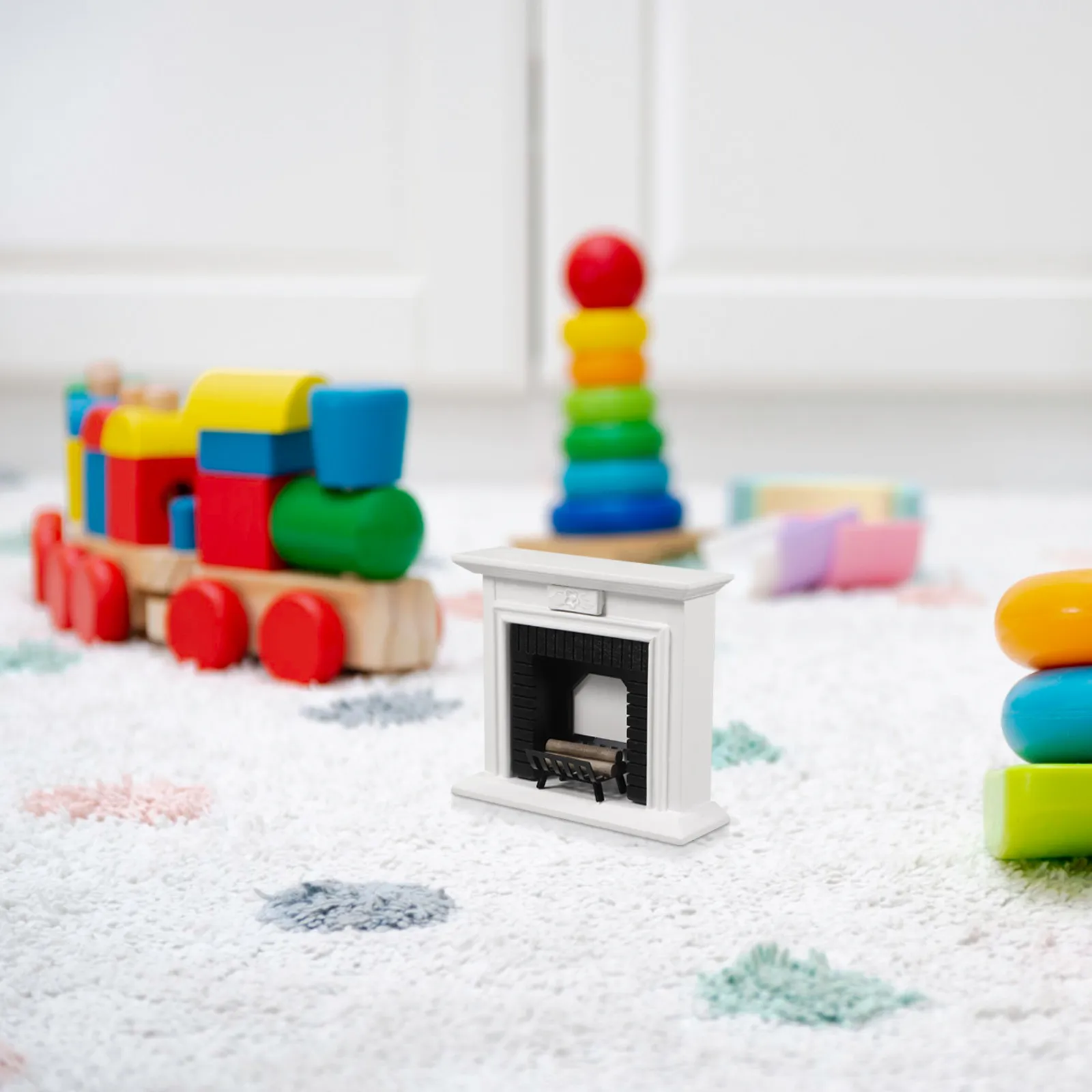 

Набор миниатюрных каминов: изысканное исполнение, реалистичные детали для DIY-домиков, аксессуар для кукольного домика, декор в масштабе 1:12