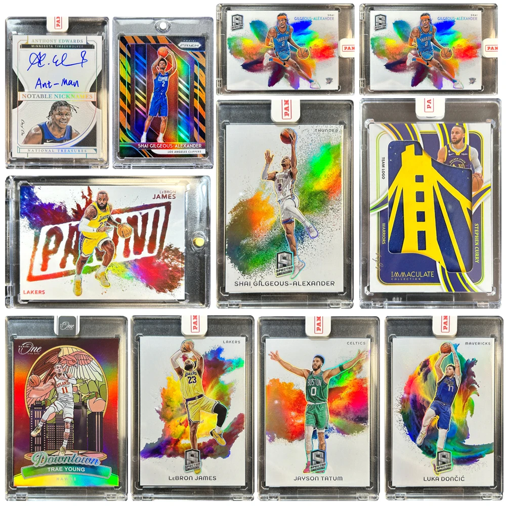 

PANINI DIY Alexander Doncic Kobe James Tatum Карри Материал Фирменная лазерная коллекционная карта Кирпич Баскетбол Мальчик Праздничный подарок