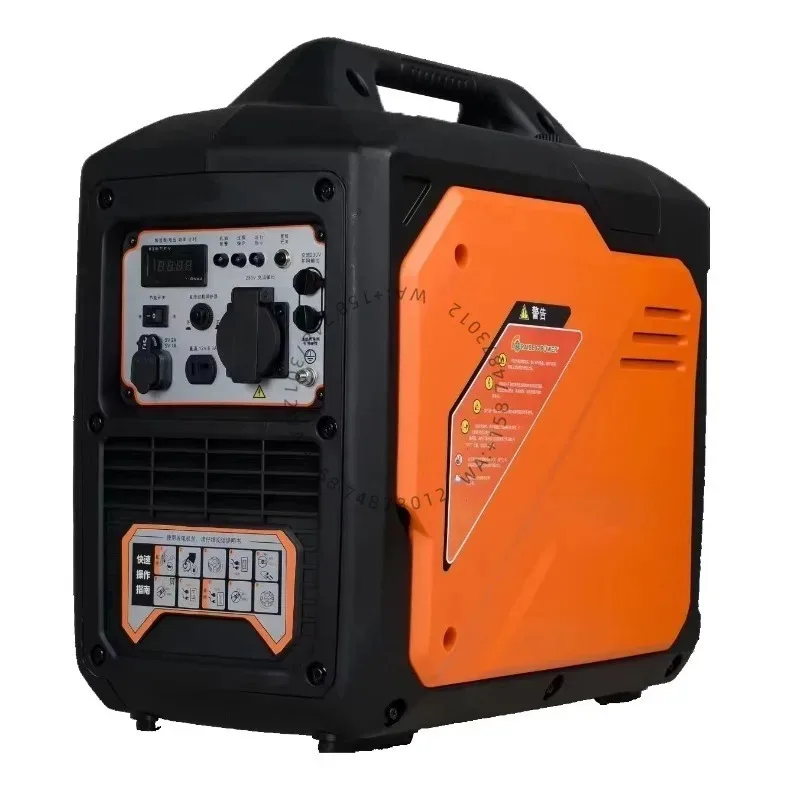RAISE G POWER Portable 110/220V 3KW 50/60hz Single Phase Silent Digital Inverter ga soline Generator