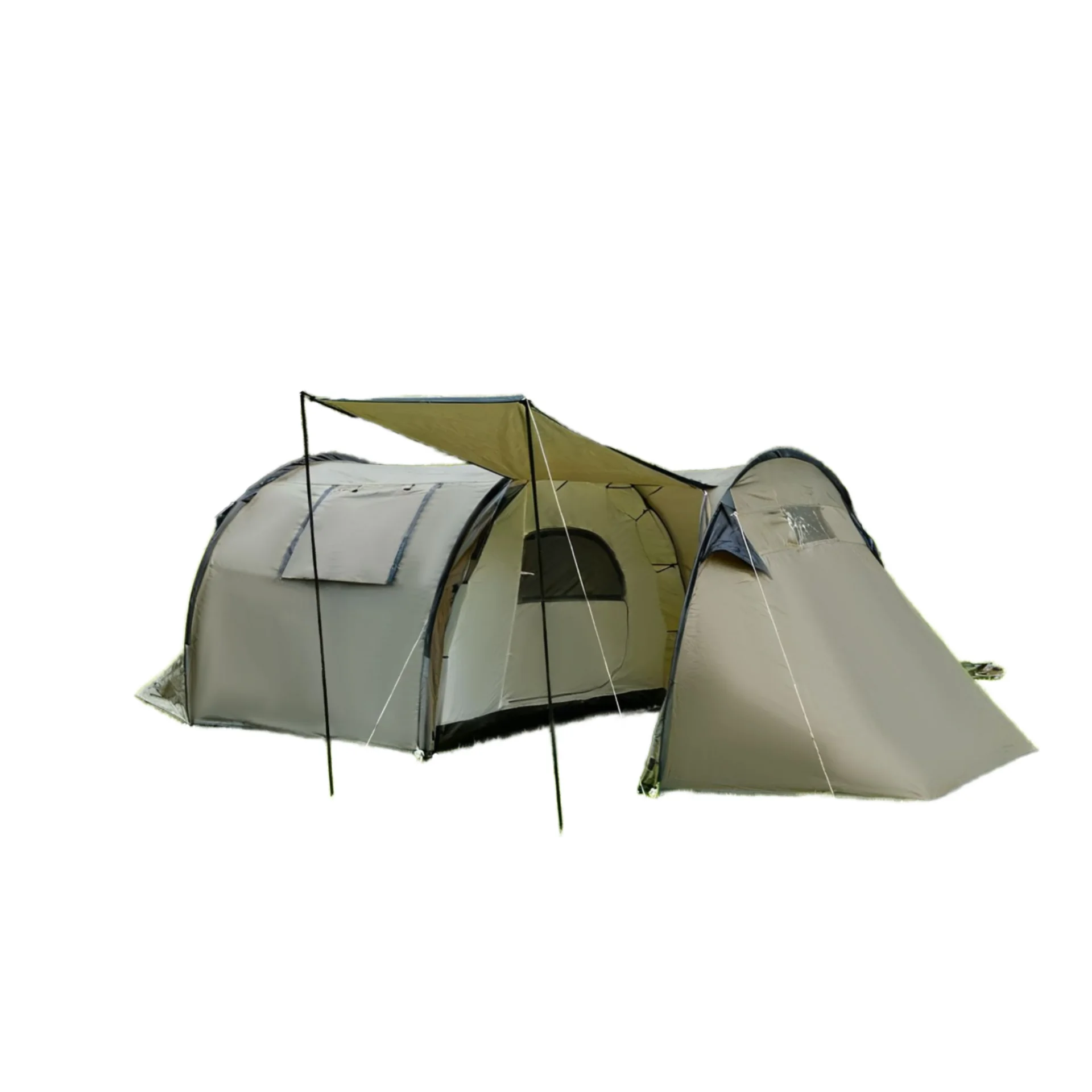 

Tunnel Camping Tent Living Room 4-6 Person Instant Pop Waterproof Double Layer Four-season Portable 5-6kg Polyester Compact