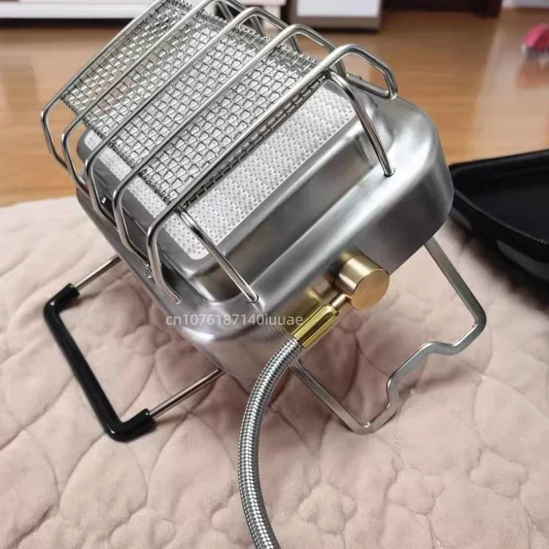 2nd Gen Outdoor Camping Heater Wood Burning Stove 304 Stainless Steel Split Body Regulator Valve Tent Patio Warming Cooker