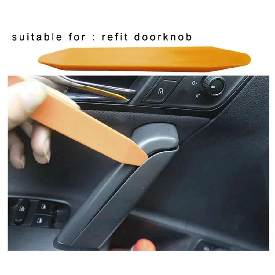 4pcs Auto Door Clip Panel Trim Removal Kits Navigation sound Blades Disassembly Tools For Skoda Octavia A5 A7 RS Fabia Superb