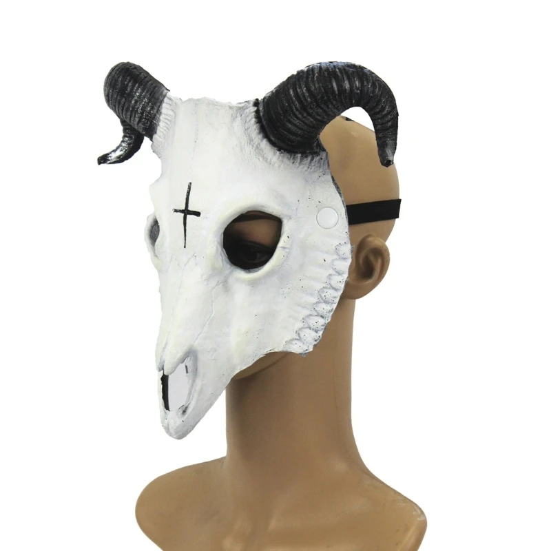 Halloween PU foam Face Mask Devil mask cosplay Goat mask sheep masks Horror scary props image 5