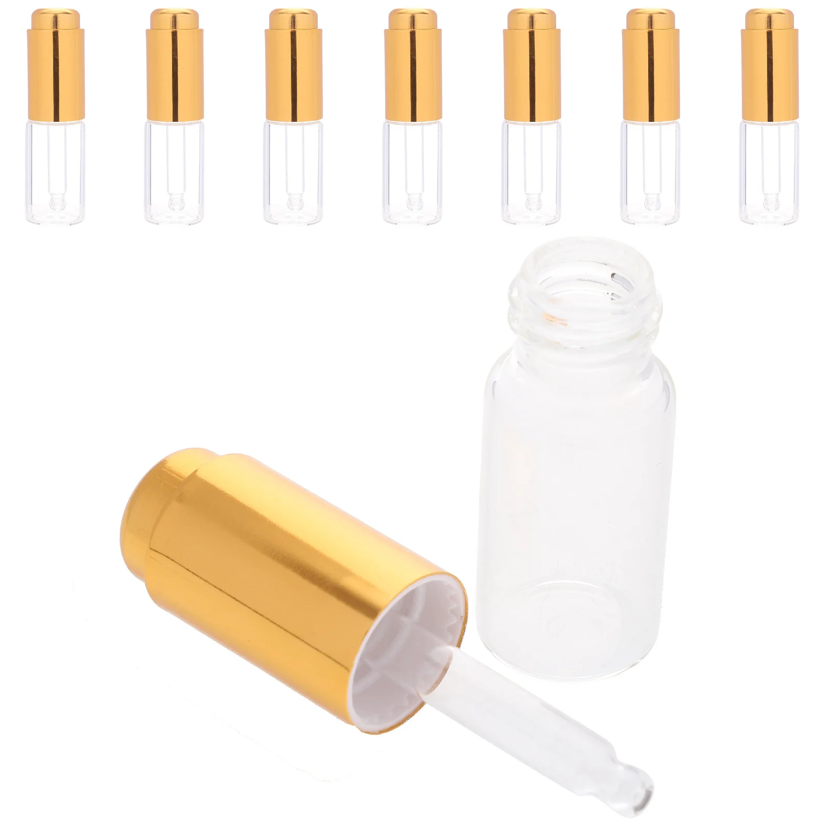 

8Pcs Essential Oil Dropper Bottles Clear Leakproof Durable Empty Plastic Bottles for Travel Small Perfume Oil Storage