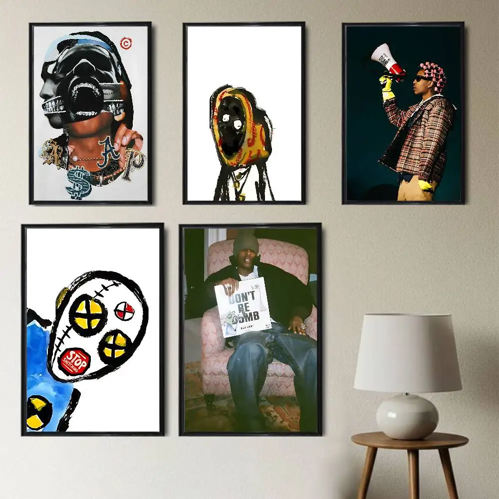 

Dont Be Dumb ASAP Rocky Poster HD Art Sticky Wall Waterproof Home Living Room Bedroom Bar Aesthetic Decoration