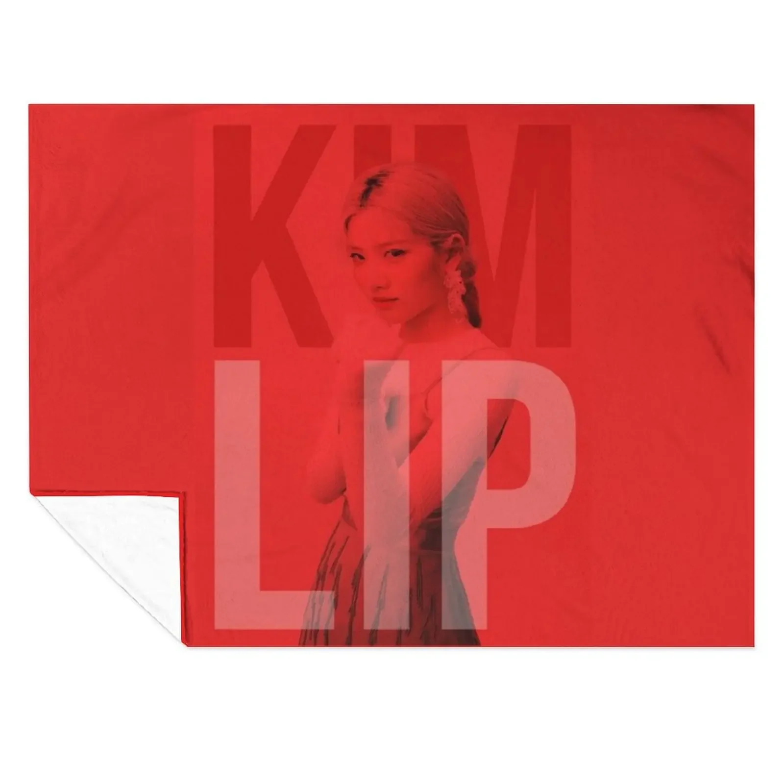 

Loona Kim Lip Fighting Throw Blanket Plush Comforter Cute Bed linens Blankets