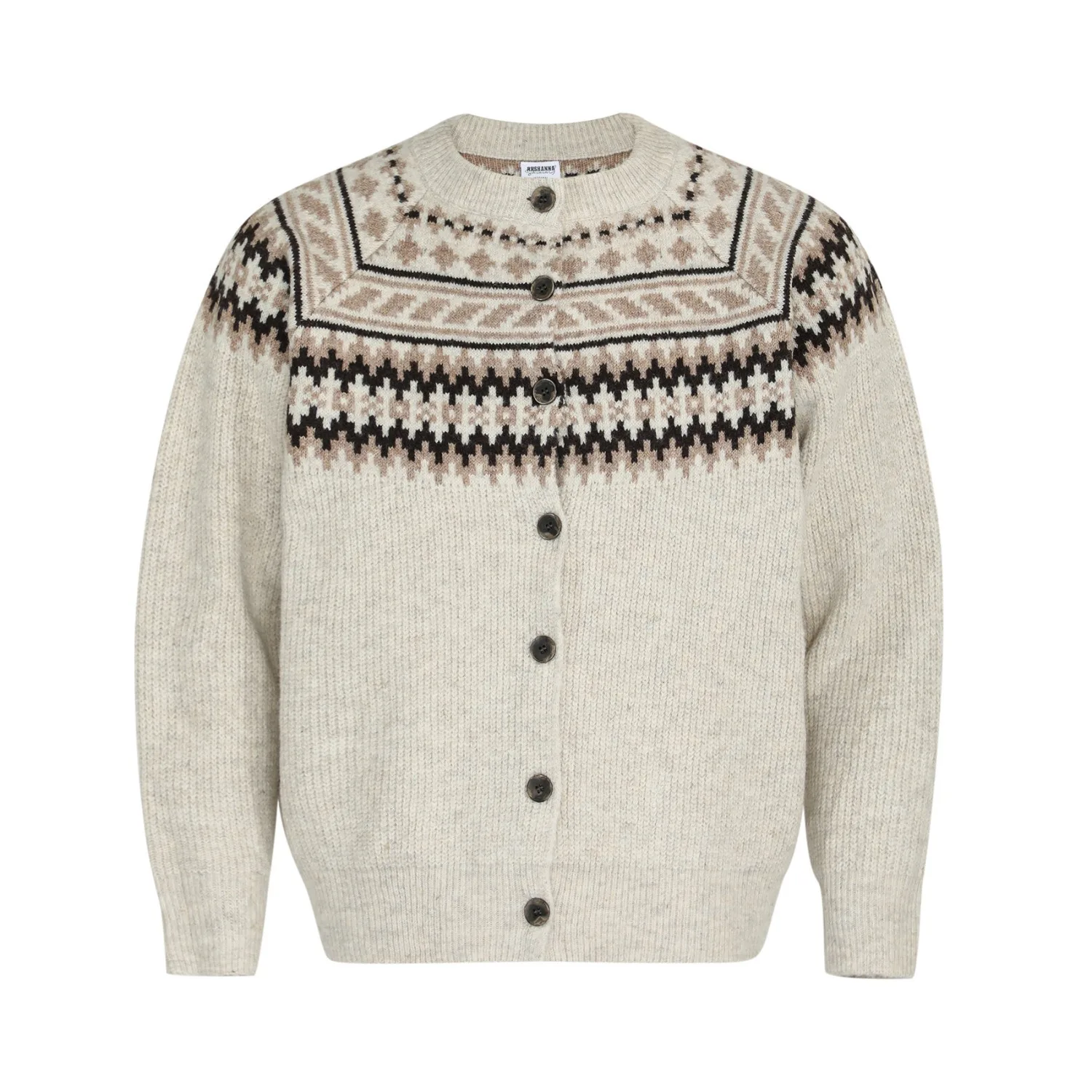 Unisex Knitting Sweater 2025 New Retro Fair Isle Cardigan Ethnic Inspired Unisex Premium Knit Long Sleeve Trendy Sweater