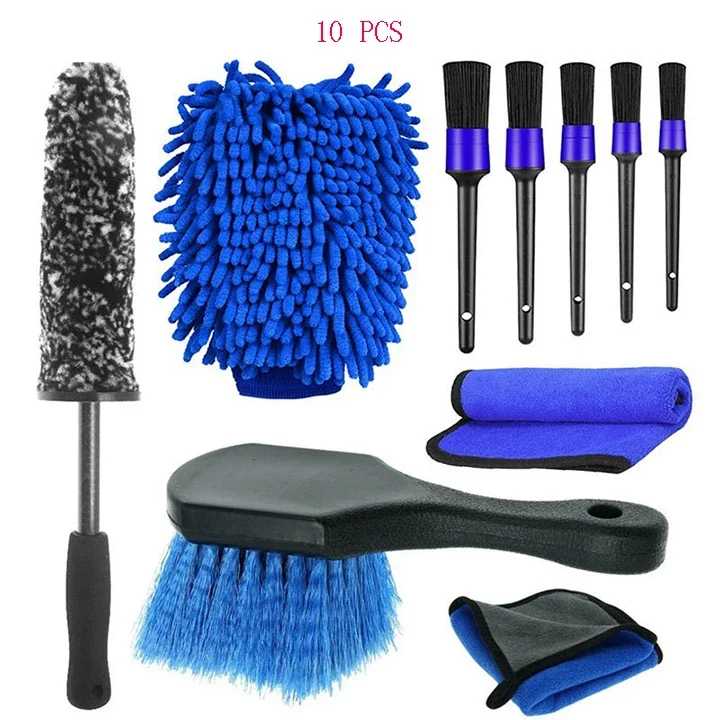 Professional Auto Care kit Car Windshield Cleaning Tool Detailing Brush Set for Interior Exterior Washing