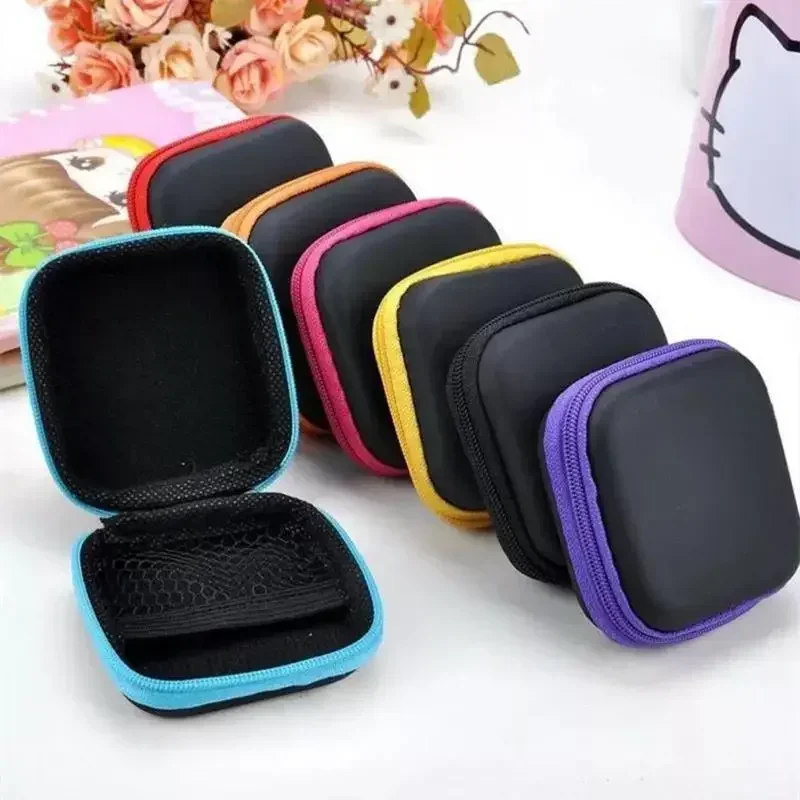 Earphone Holder Case Storage Carrying Hard Bag Box Case Earphone Wireless Earbuds Bluetooth Headset Cable Organizer Storage Bags