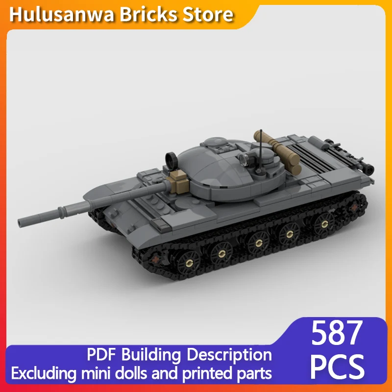 

T-62 WW2 Military Tanks Model MOC Building Bricks War Equipment Modular Technology Gifts Holiday Assemble Children Toys Suit