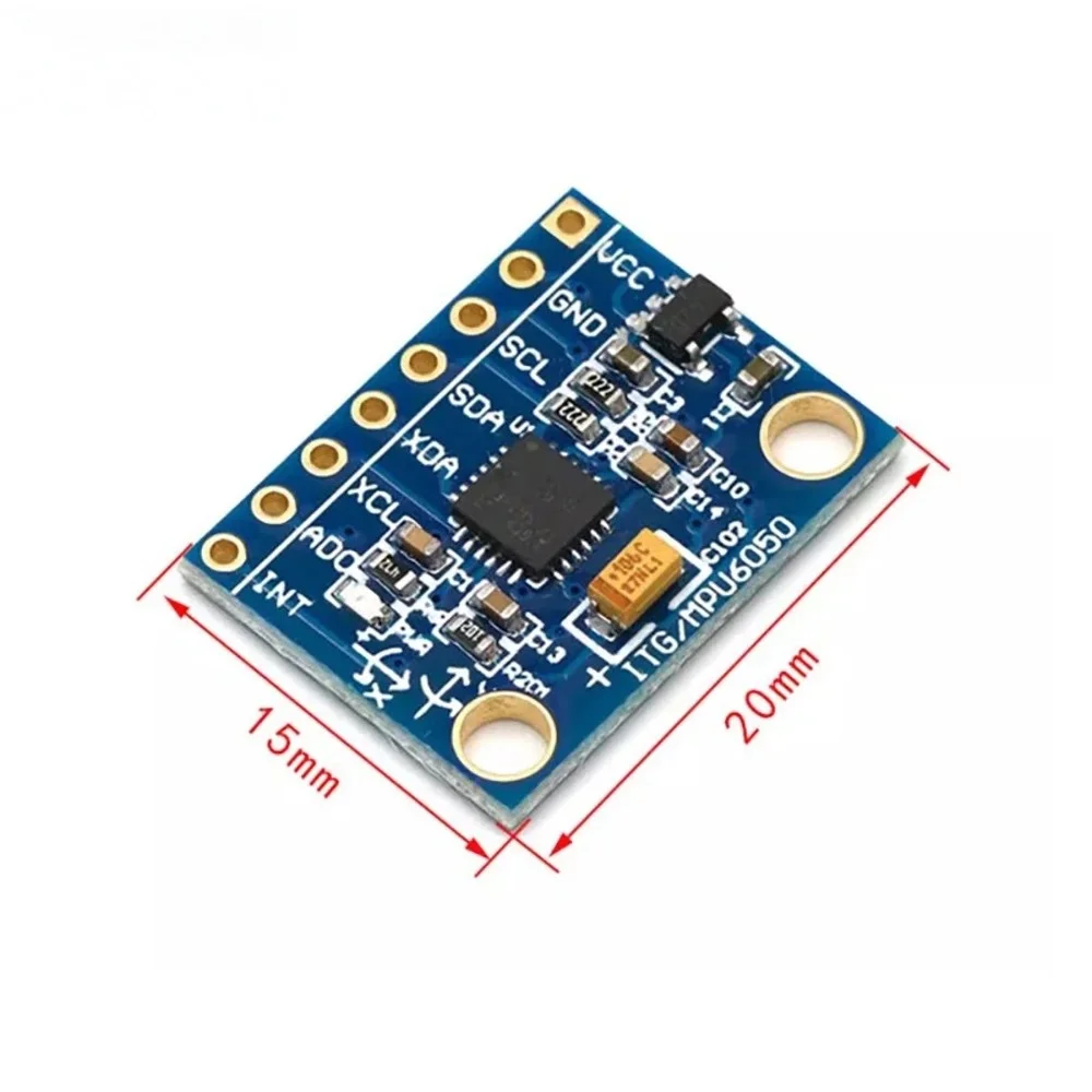 1/5/10pcs GY521 GY-521 MPU6050 IIC I2C Interface 3 Axis Analog Gyroscope Sensor Accelerometer Compatible Module for Arduino