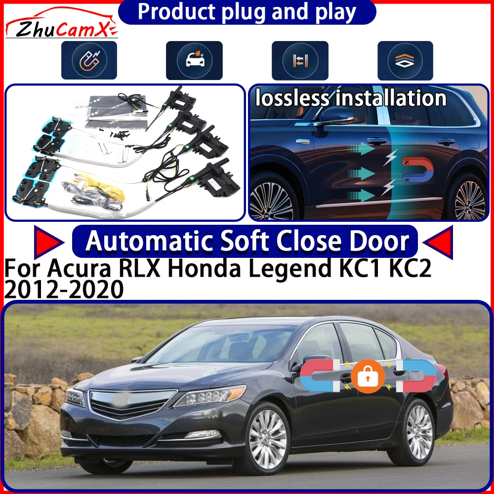 Door Lock Actuator for Acura RLX Honda Legend KC1 KC2 2012-2020 Soft Close Door Kit Power Latch System Auto Pull Door Easy Close