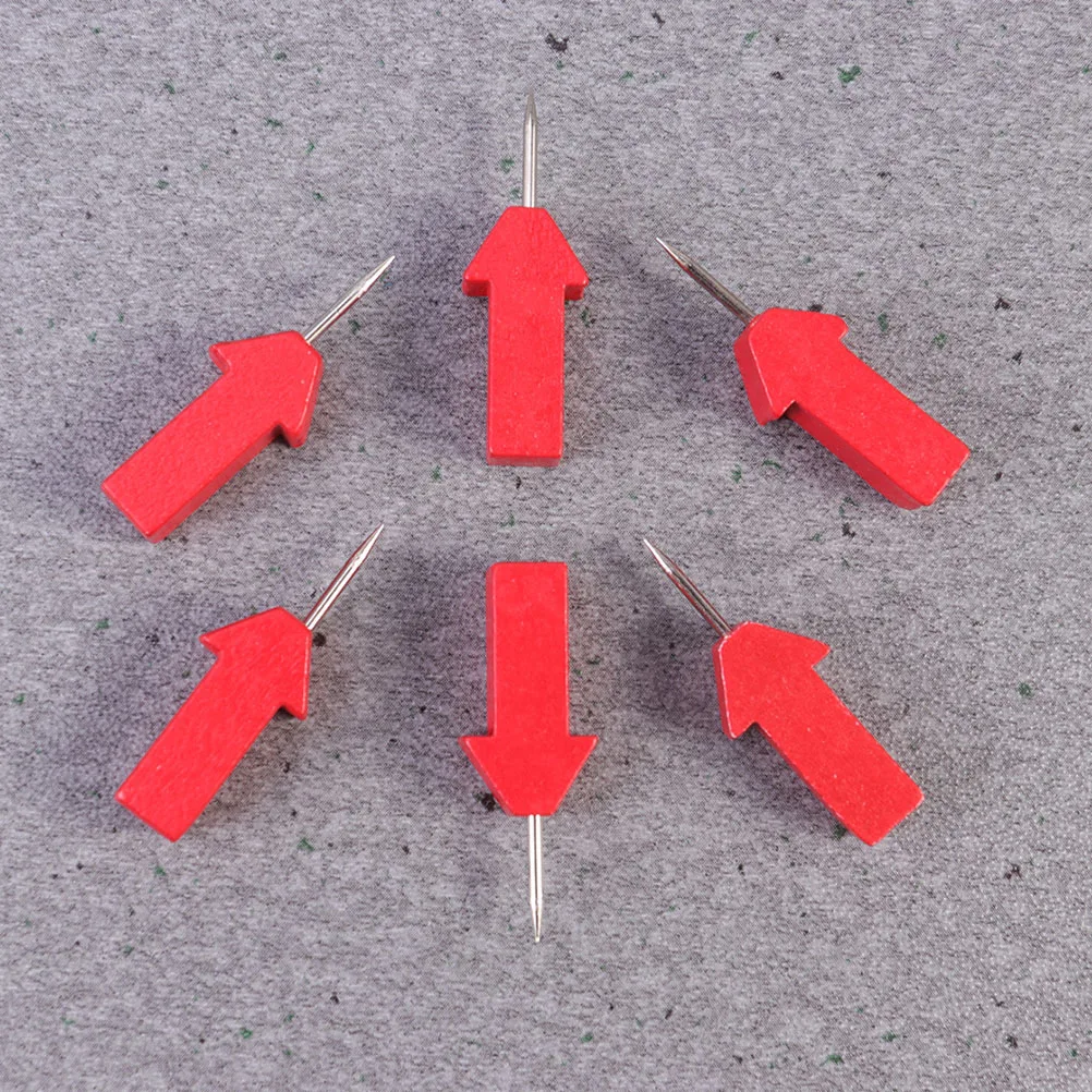 

50Pcs Small Drawing Pin Red Arrow Thumbtack for Office Home School Decorative DIY Tool Cork Board Poster Note Fastening