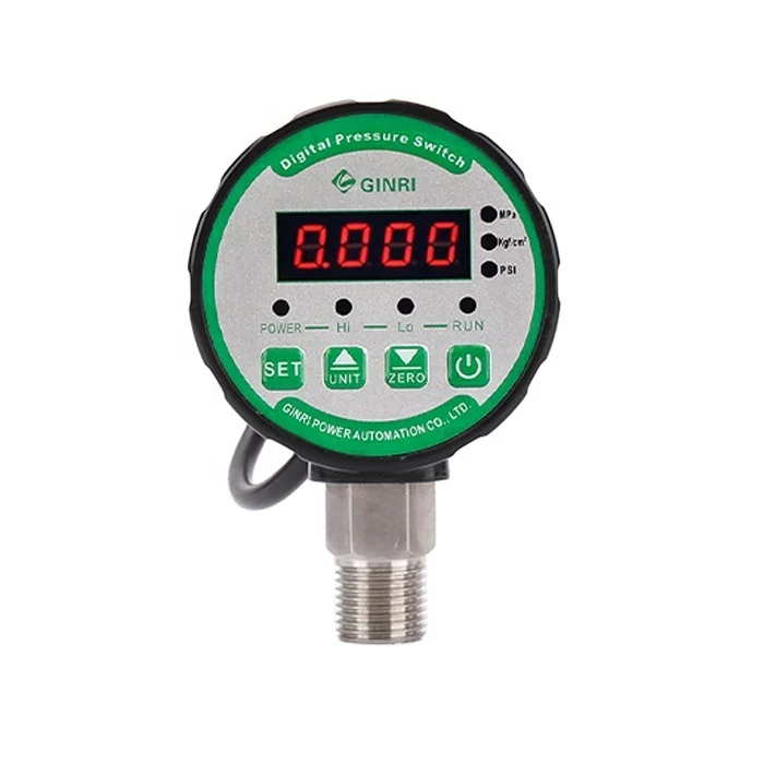 12V NPT 1/4 G1/4 디지털 압력계 60Mpa Psi 에어 컴프레서 워터 펌프 오일 가스 고저압 제어 스위치 AC DC용