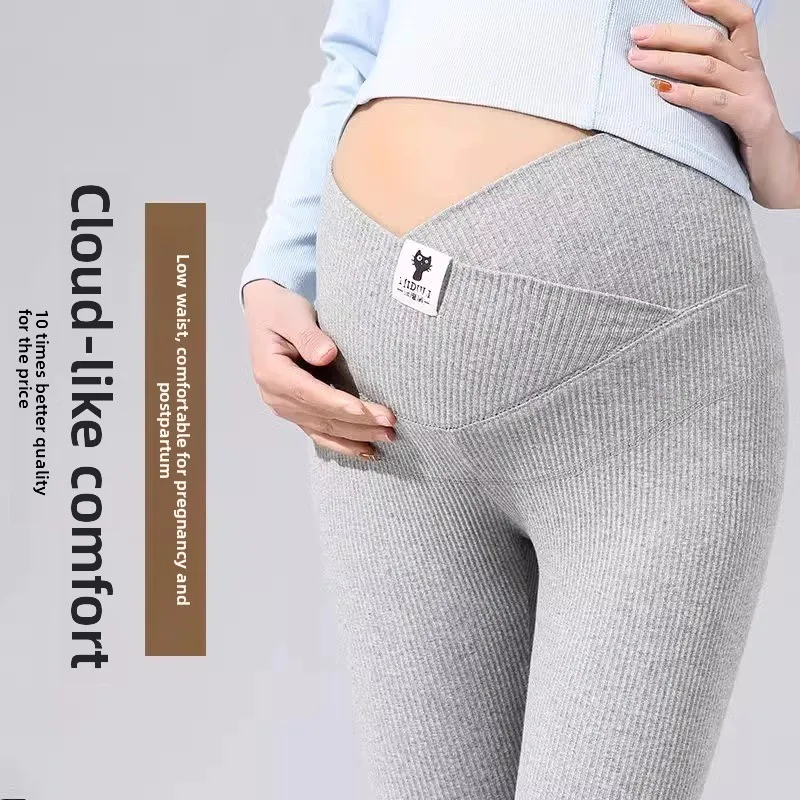 

Thickened Fleece Maternity Pants Autumn Winter Outerwear Pregnant Women Thermal Trousers Long Pants Cotton Warm Winter Clothes